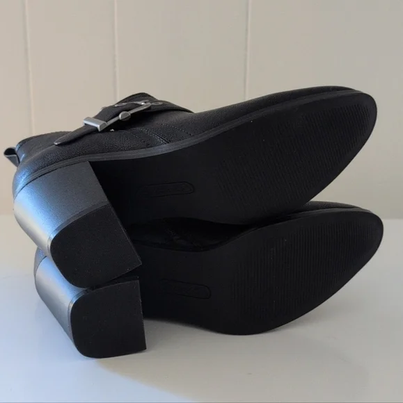 Baretraps Karina Black Leather Ankle Boots Size 9M - Picture 6 of 7